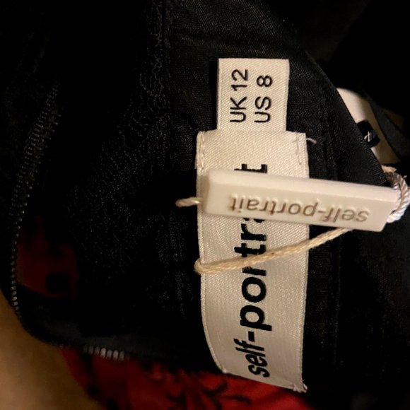 Self Portrait Lace Applique Mini Dress - Picture 10 of 12